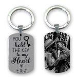 Personalised Anniversary Gift for Boyfriend Girlfriend Photo Keychain Birthday