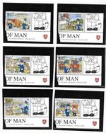 Isle of Man 1994 Postman Pat, used SG 614-19, combined postage