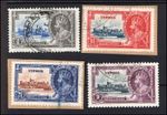 M27197 Cyprus 1935 Silver Jubilee Set X4 Fine Used Sg 144/7 Cat £40