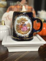 Limoges France Antique Mug with 22k Gold Hand Painted