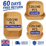 120-240 Air Fryer Paper Liners Non Stick for Ninja etc. Oven Liner Baking Paper