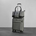 Rock Harper 2 Piece Softside Cabin and Holdall Luggage Suitcases Grey - 5898-1-E