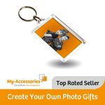 Blank Keyring Printed Insert/Photo for Business Promotion - Plastic 50x35mm - C1