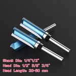 Top Bearing Woodworking Milling Cutter Bearing Flush Trim Router Bit 1/4" 1/2"