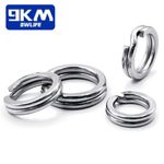 50~100Pcs Split Rings Fishing Tackle 15lb-320lb Saltwater Lures Hooks Connector