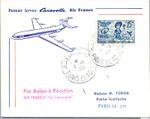 Tunisia 1961 FFC - Air France Caravelle - Tunis To Paris - J7727