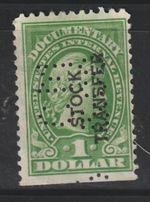 USA Internal Revenue $1 Stock Transfer Stamp