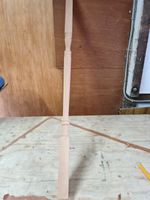 7 X  Turned Wooden Stair Baluster Spindle, Traditional Brown 90cm x 3cm