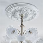 20 Inch Round Decorative Ceiling Rose Lightweight Polyurethane Home Moulding