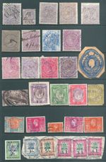 SOUTH AFRICA & STATES early used stamp collection: Fiscal & Revenues
