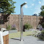 Chrome Thermostatic Mixer Outdoor Shower with Pencil Hand Shower 2 Ou BeBa_28530