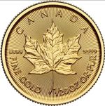 2026 Canada Gold Maple Leaf  $1 - BU Bullion Coin 