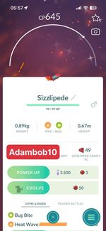 Pokémon Go - Shiny Sizzlipede - Mini PTC/ Trade 20K Stardust/ 1 Million Stardust