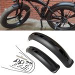 Bike Fenders Fat Tire Mud Guards Fender Set 26/20" X4.0 Mudguards for Folding Sn
