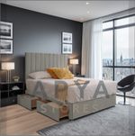 ORTHOPAEDIC DIVAN BED SET WITH MATTRESS AND HEADBOARD 3FT 4FT6 Double 5FT King