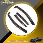 For MERCEDES E Class W213 Saloon 4-Doors 2017-2023 4-pc Wind Deflectors Tinted