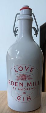 Limited Edition Eden Mill Ceramic Gin Bottle · 70cl Empty · Decorative / Upcycle