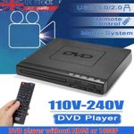 DVD Player TV Region Free DVD Players for TV Mini DVD Play USB Port 110V-240V