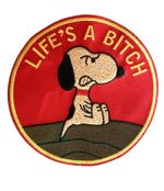U.S. Army Vietnam War SNOOPY LIFE'S A BITCH Cloth Patch Special Forces MACV-SOG