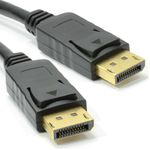 kenable 2m DisplayPort Cable Plug to Plug HD Lead Display Port PC to Monitor 6ft
