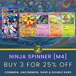 Ninja Spinner [M4] - C/U/R/RR - Choose Your Own Singles - Japanese Pokemon