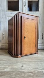 Art Deco Desktop Cabinet, Early 20th Century Miniature Cabinet 