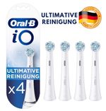 Oral-B iO Ultimate Cleans Replacement Toothbrush Heads White - Pack of 4