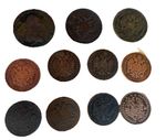 Austria Lot Of 11 Historic Coins 1760-1871