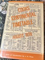 Cooks Continental Timetable August 1939