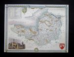 12.9" x 9.7" REPRODUCTION OF AN  1830  THOMAS MOULE  COUNTY MAP OF SOMERSETSHIRE