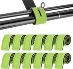 12 x Fishing Rod Bands Straps Fasteners For Made Up Rods Reusable Ties Rod Belt