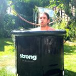 Portable Ice Bath Tub Cold Water Therapy Plunge Recovery Bath + Lid 320L