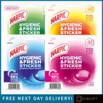 HARPIC HYGIENIC FRESH STICKER ADHESIVE TOILET BLOCK FRESH PINE CITRUS MARINE NEW