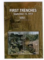 2014 Bequia Centenary World War I "First Trenches September 15, 1914" Mini Sheet