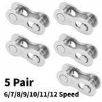 5 Pairs Bike Chain Quick Link 6 7 8 Speed Connector Bicycle Master Link MTB Road