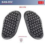 SAS-TEC CE Level 2 Honeycomb Visco-elastic Memory Foam Biker Jean HIP Protectors