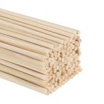 50 Pack Wooden Dowel Rods 50cm/20" Round Dowel Rod 3mm/0.12" Stick