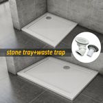 Slimline Stone Shower Tray Square Rectangle Resin Walk In Shower Enclosure Bases