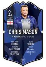 Chris Mason Small Signed Ultimate Card INC FREE P&P TO UK ONLY