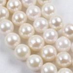 Natural 6-7mm White Akoya Pearl Round Loose Beads Jewelry Making 14"