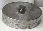TUDRIC PEWTER CIRCULAR BOX ANTIQUE