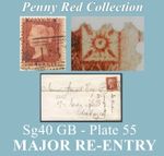 QV #B73 - Sg40  GB - Plate 55.  MAJOR RE-ENTRY  NE Corner.  New Years Eve  1862