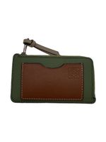 LOEWE card case leather Green Ladies Used