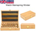 20tlg Watch Mainspring Winder Wristwatch Repairing Pro Winding Tool Accessory
