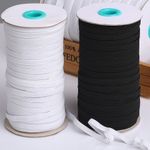Flat Elastic Cord Band Stretch for Sewing Tailoring Face Mask 4.5mm 6mm 12mm