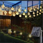 60 LED Ball Solar Party Fairy Outdoor String Lights for Patio & Garden