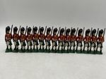 Vintage BRITAINS lot of 15 Scottish Highlanders 1:30 lead marching soldiers