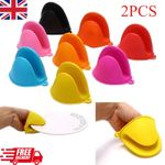 2pcs Oven Mitts Silicone Heat Resistant Pinch Mitts Anti Scalding Non Slip Glove
