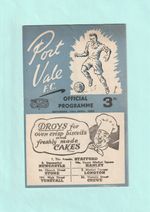 1953/54 LEAGUE DIVISION 3 NORTH : PORT VALE v STOCKPORT COUNTY 10TH APRIL 1954