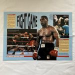 Very Rare Mike Tyson Picture and Information Poster - Quest Magazine Late 1980s